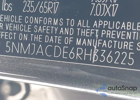 2024 Hyundai Tucson Se from USA, damaged, VIN 5NMJACDE6RH336225